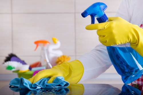 Cancellation and rebooking notice for a cleaning appointment